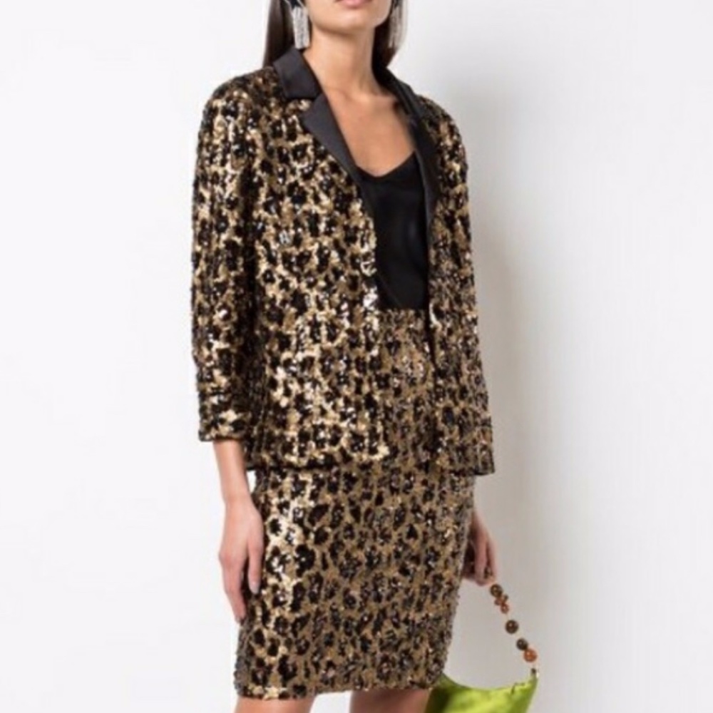 NWT Alice + Olivia Keir Pajama Style Sequin Top